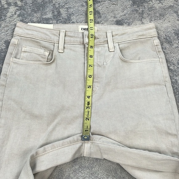 NWT L’Agence High Line Skinny Jeans High Rise Biscuit Destruct Sz 26 - Picture 11 of 13
